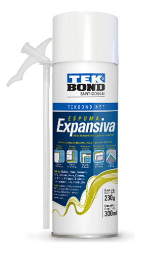 Espuma Expansiva Sellador Adhesivo Poliuretano 180g 300ml