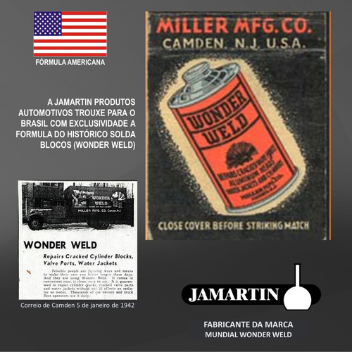 Solda Bloco Wonder Weld E Jamartin 500ml (80 Un)