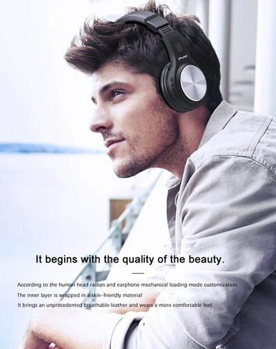 Manos Libres Y Audifono Bt Plegable Ranura Sd Awei A600bl Bl