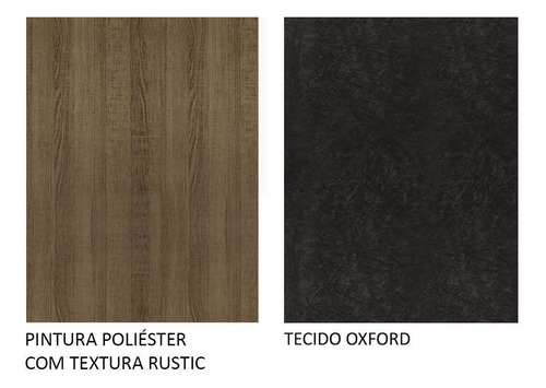 4 Cadeiras De Jantar 4256 Rustic/oxford Madesa Rustic/oxford