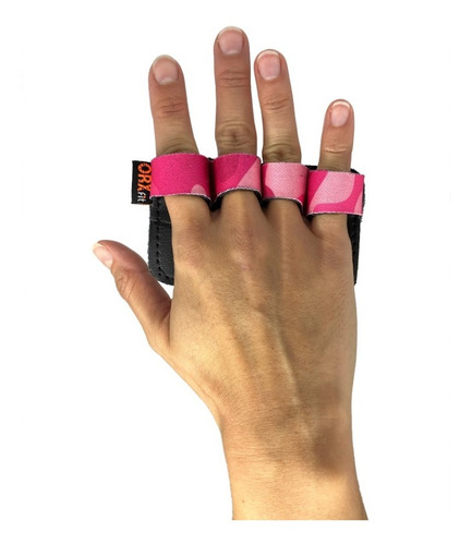 Imagen 2 de 5 de Guantes Grips Pink Camo - Orxfit - Mujer