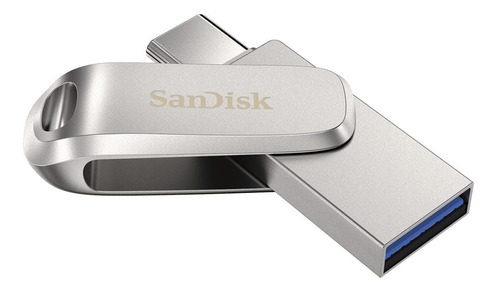 Memória USB tipo C Sandisk Ultra Dual Drive Luxe Otg de 128 GB