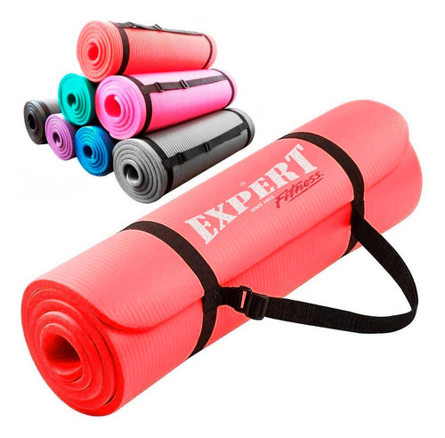 Colchoneta Yogamat Pilates Gimnasia Abdominales 10mm El Rey Color Rojo