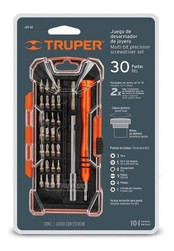 Desarmadores Torx Con Seguro En Juego, 30 Piezas