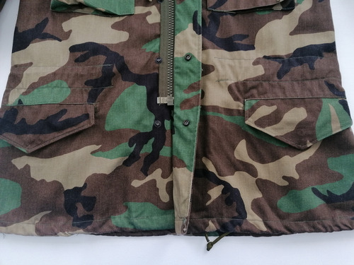 Chamarra Militar Us Army M-65 Woodland M-reg. Americano (Usado)