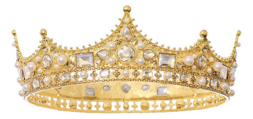 Boo Tiara Barroca Con Diseño De King Crown Para Hombre,