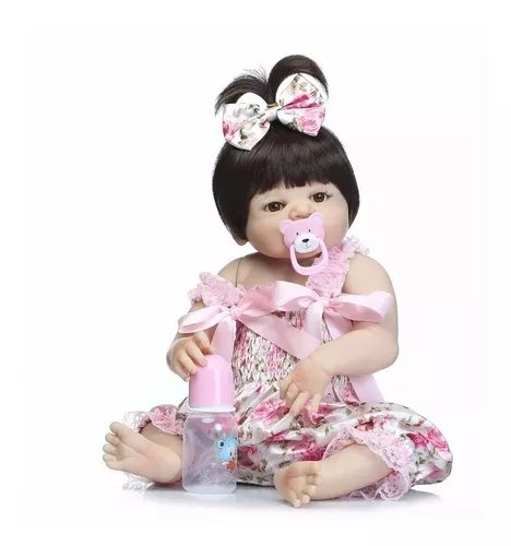 Bebê Boneca Realista Reborn Silicone Victoria Pronta Entrega