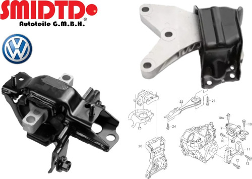 1 Soporte Derecho 1 Transmision Vw Vento 1.6l 14-19 Diesel