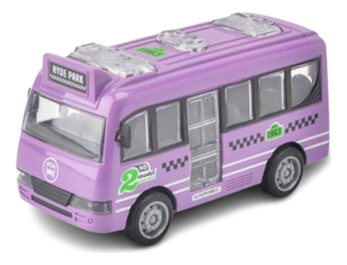 Juguetes Modelo Autobús Púrpura De Inertia Toy Car