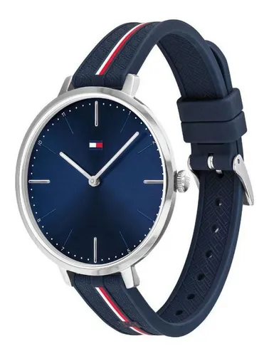 Reloj Tommy Hilfiger 1782154 Azul Mujer Color del bisel Plateado