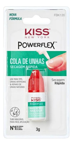 Kiss New York Secagem Rápida - Cola De Unhas Postiças 3g