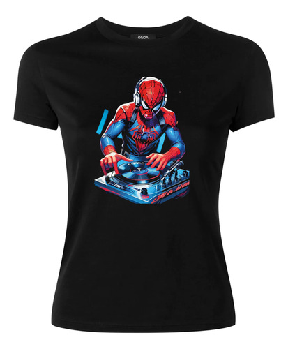 Playera De Dj Spiderman Superhéroes Edición Especial Marvel