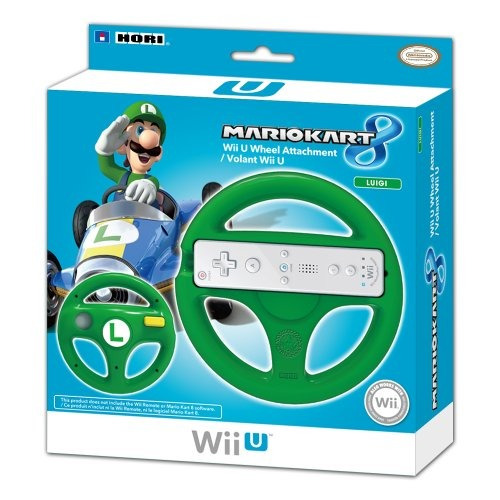 Hori Mario Kart 8 Racing Wheel (luigi) - Nintendo Wii U.