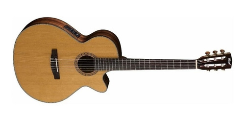 Guitarra Electroacústica Nylon Natural Cort Cec7-nat