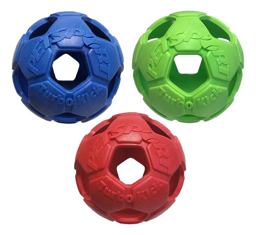 Petsport 2.5  Turbo Kick Soccer Ball Dog Toy (3 Pack) | Cauc
