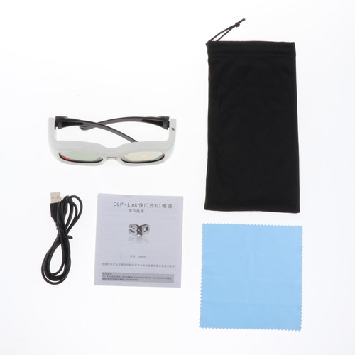 Imagen 3 de 11 de Nuevos Y Bonitos Lentes Con Obturador Activo 3d Recargables