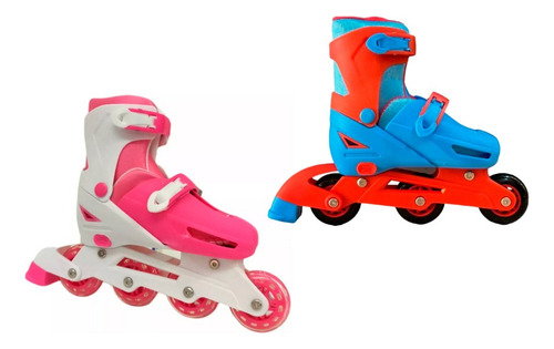 Rollers Patines 3 Ruedas Evolutivos 2 En 1 Talle Regulable