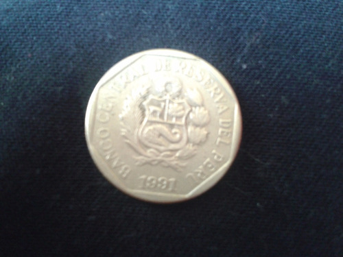 Moneda Peru 50 Centimos 1991 Niquel Ca05
