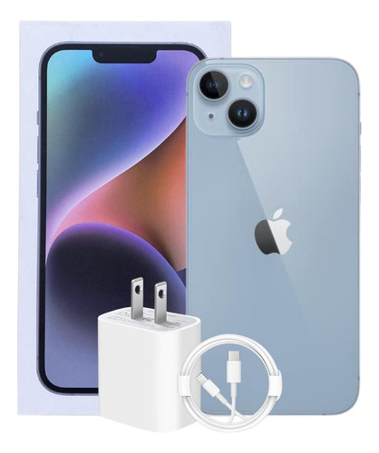 Apple Iphone 14 (128 Gb) - Bandeja Azul Con Caja Azul (Reacondicionado)