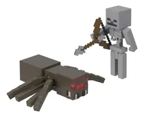 Comprar Minecraft Pack 2 Figuras De Acción Esqueleto Y Araña