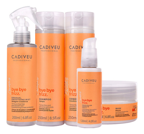 Kit Cadiveu Professional Bye Bye Frizz ( 5 Produtos )
