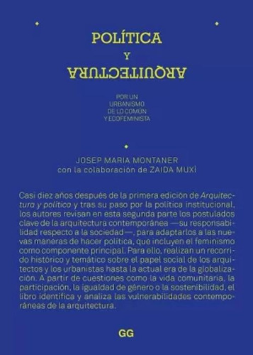 Libro Política Y Arquitectura. Por Un Urbanismo De Lo Común