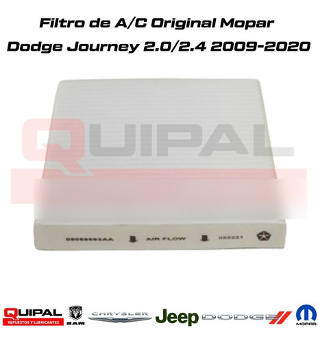 Filtro De Polen A/c Mopar Dodge Journey 2.0/2.4 2009-2020