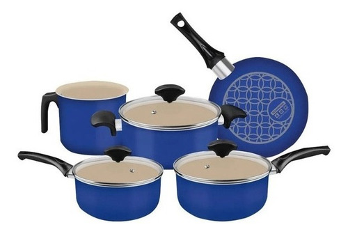 Tramontina Bateria De Cocina Georgia 5 Pzas Juego De Teflon