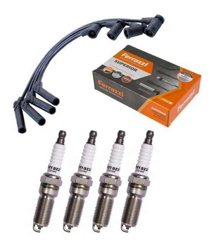 Kit Cables Y Bujías Ferrazzi Eco Sport 1.6 8v Zetec Rocam