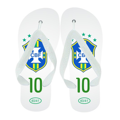 Chinelo Escudo Da Seleção Brasileira Frete Grátis