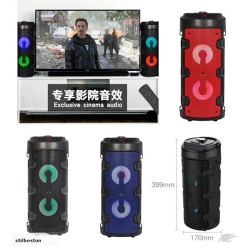 Imagem 5 de 5 de Caixa De Som Bluetooth Com Sd Auxiliar Karaoke Usb Bivolt