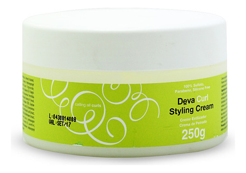 Deva Curl Styling Cream Creme Para Cachos 250g