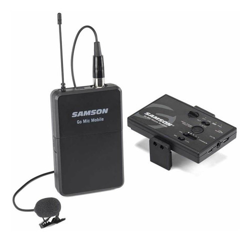 Microfone Sem Fio De Lapela Samson Go Mic Mobile - E Gtia Cor Preto