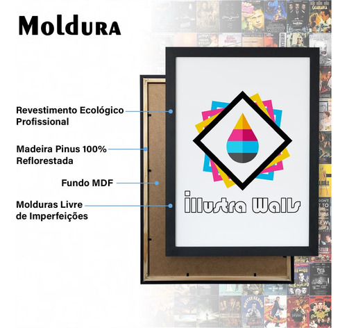 Quadro Gta 6 Brian Heder Pôster C/ Moldura A3