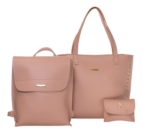 Bolsa Feminina Kit 2 Unidades Promoção Desconto Couro Pu