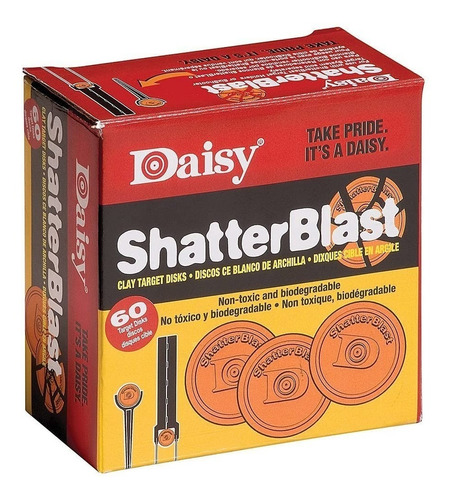 Tiro Blanco Daisy Shatterblast Discos Quebradizos 