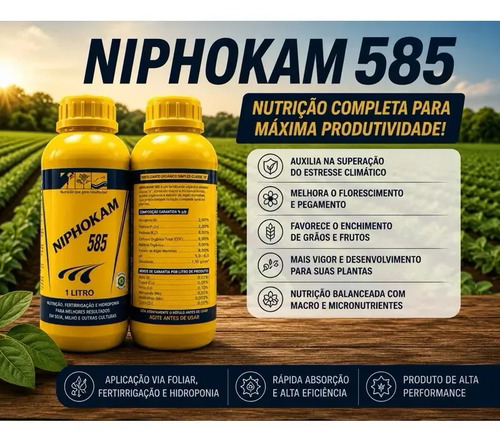 Fertilizante Líquido Foliar Quimifol Niphokam 1l 1,4kg