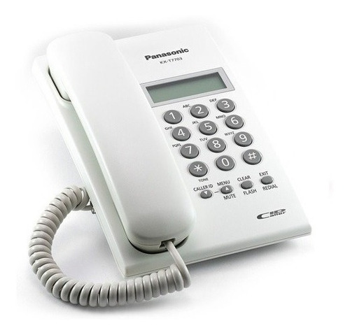Panasonic Telefono Fijo Kxt7703 Caller Id Blanco/negro