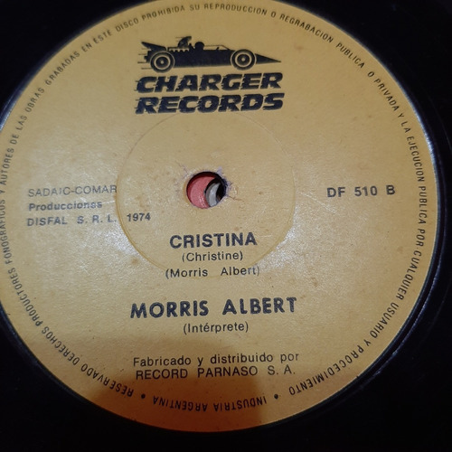 Simple Morris Albert Charger Records C22