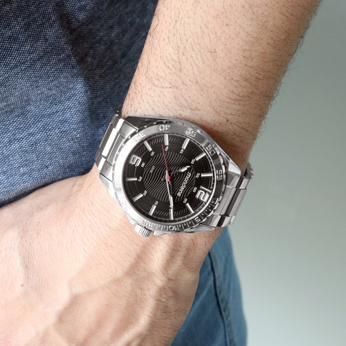 Relógio Mondaine Masculino Analógico Prata Aço + Canivete