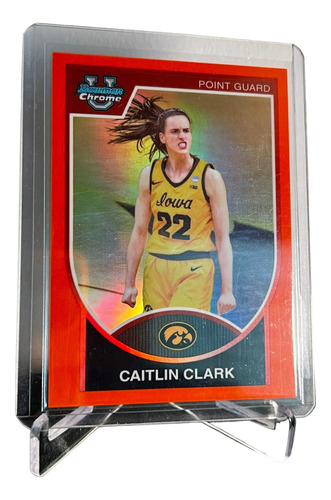 Caitlin Clark Bowman Chrome U Numerada A /25 Orange Foil