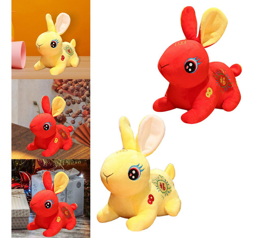 2 Uds Lindo De Pascua De Primavera Animal Relleno Conejos