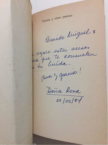 Treinta Y Cinco Poemas, José Manuel Pedregal (Usado)