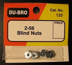 Pack De 4 Blind Nuts 2-56 Tuercas Ciegas Cód 133 Dubro. 