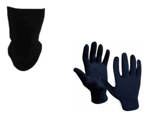 Combo Termico !!! Guantes Termicos + Cuello Termico (negro)