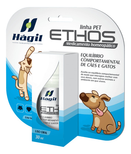 Ethos 30ml Equilíbrio Comportamental Para Cães E Gatos