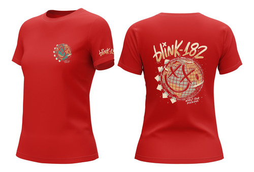 Camiseta Oficial Premium Dama Blink-182 World Tour 2024 