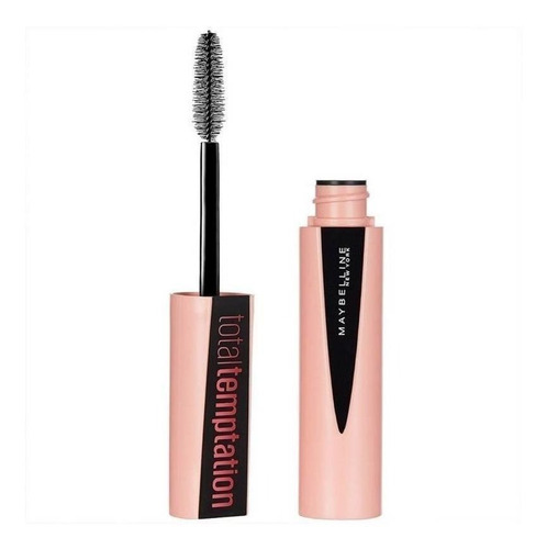 Imagen 2 de 7 de Máscara Total Temptation Washable Very Black Maybelline Color Negro