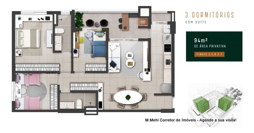 Imagem 30 de 30 de Apartamento Com 2 Dormitórios À Venda Com 108.98m² Por R$ 560.000,00 No Bairro Pilarzinho - Curitiba / Pr - M2pi-ber202