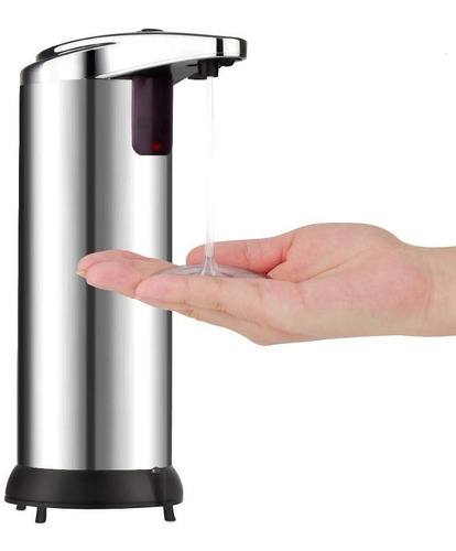 Dispenser Automático Jabón Liquido Detergente 250ml Cromado